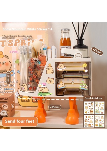 Kalemlik Düzenleyici Ofis Çok Fonksiyonlu Kırtasiye Rafı Akrilik Çekmece Tipi (Yurt Dışından)