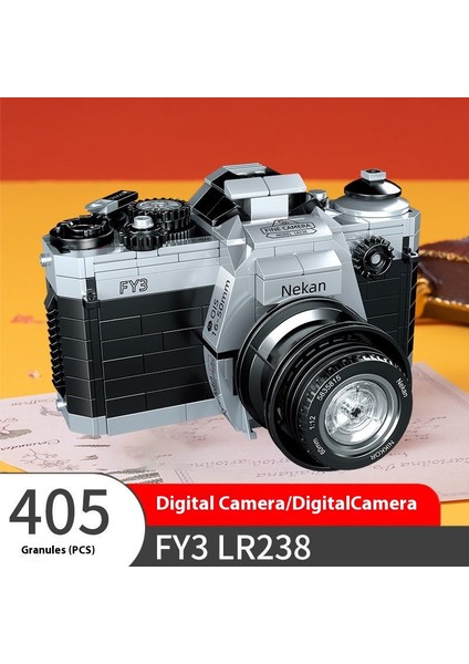 Vintage Kamera Model Yapı Taşları Çocuk Eğitici Puzzle Yapı Taşları Model Oyuncaklar (Yurt Dışından)
