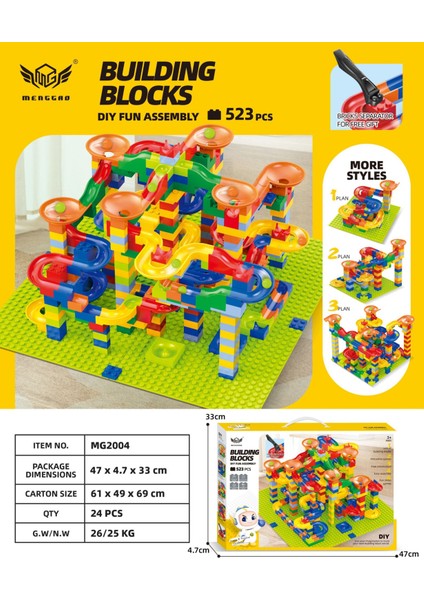 Çocuk Eğitici Montaj Parça Tumbler Blokları Bulmaca Dıy Patchwork Oyuncaklar (Yurt Dışından)