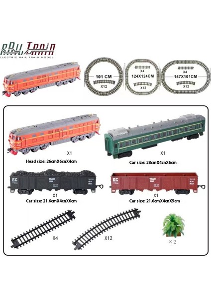 Simülasyon Elektrikli Tren Parça Seti Yüksek Hızlı Tren Oyuncak Modeli (Yurt Dışından)