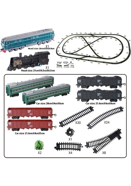 Simülasyon Elektrikli Tren Parça Seti Yüksek Hızlı Tren Oyuncak Modeli (Yurt Dışından)