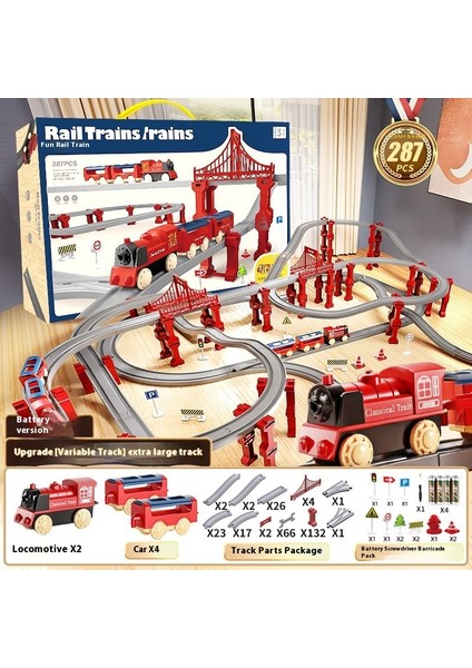 Simülasyon Elektrikli Tren Parça Seti Yüksek Hızlı Tren Oyuncak Modeli (Yurt Dışından)
