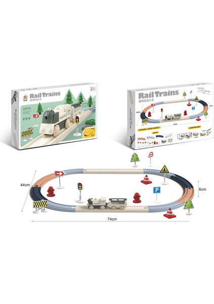 Simülasyon Elektrikli Tren Parça Seti Yüksek Hızlı Tren Oyuncak Modeli (Yurt Dışından)