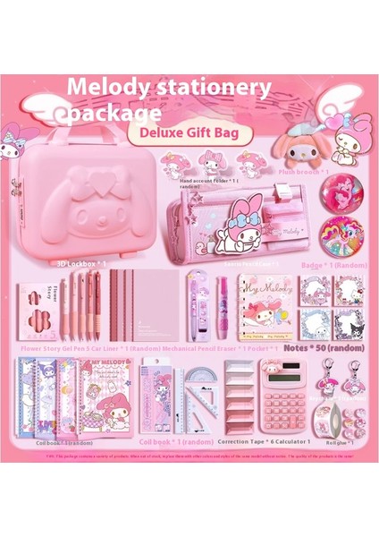 Kuromi Kırtasiye Seti Hediye Kutusu Sanrio Bundle (Yurt Dışından)