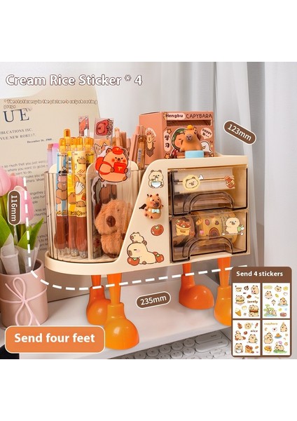 Kalemlik Düzenleyici Ofis Çok Fonksiyonlu Kırtasiye Rafı Akrilik Çekmece Tipi (Yurt Dışından)