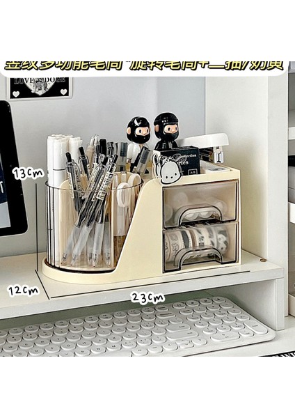 Masaüstü Düzenleyici Basit Çok Bölmeli Çekmece Kırtasiye Şeffaf Kutu (Yurt Dışından)