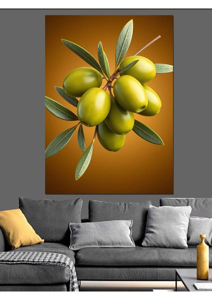 Zeytin Dalı Doğallığı Dekoratif Kanvas - Mdf Ahşap Tablo fırsatları