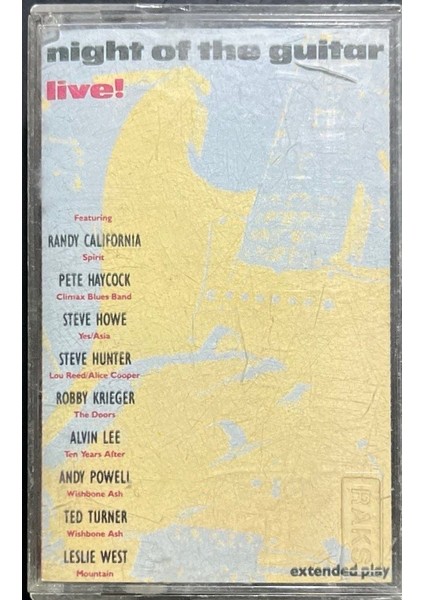 Kaset Night Of The Guitar Live! Kaset