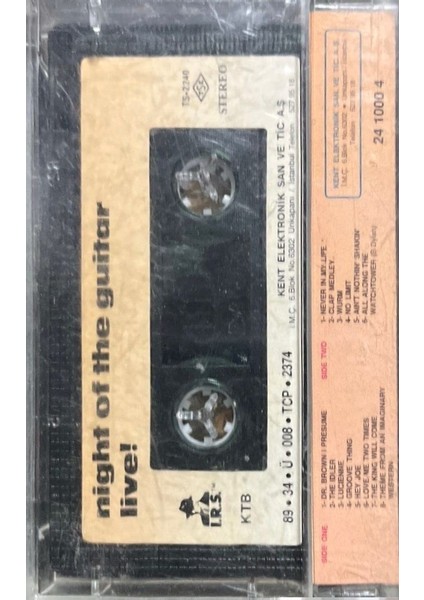 Kaset Night Of The Guitar Live! Kaset fiyatları