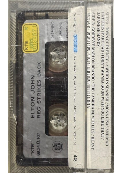 Kaset Elton John Red Strikes Back Kaset fiyatları