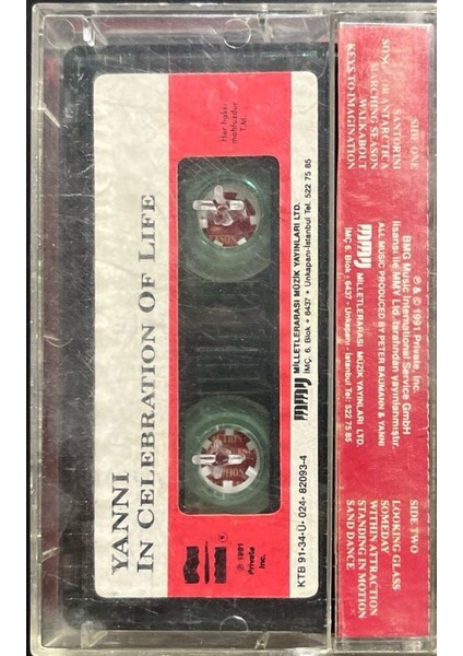 Kaset Yanni In Celebration Of Life Kaset fiyatları