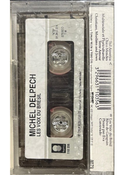Kaset Michel Delpech Les Voix Du Bresil Kaset fiyatları