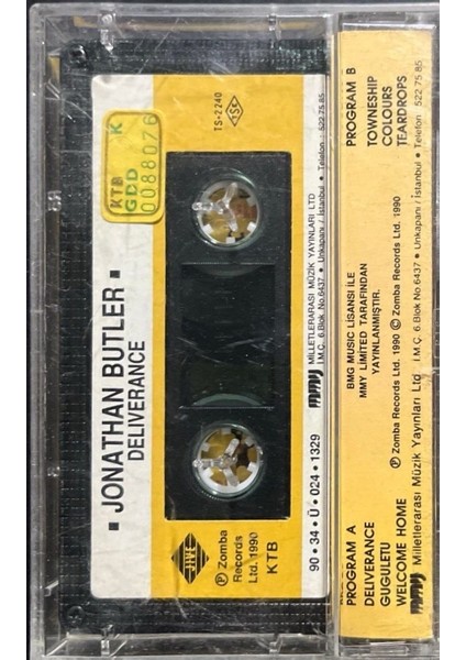 Kaset Jonathan Butler Deliverance Kaset fiyatları