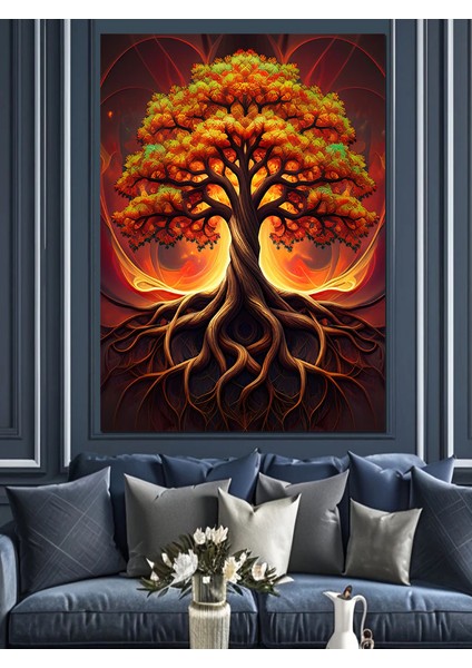 Büyülü Ağaç Sanatı Dekoratif Kanvas - Mdf Ahşap Tablo fiyatları