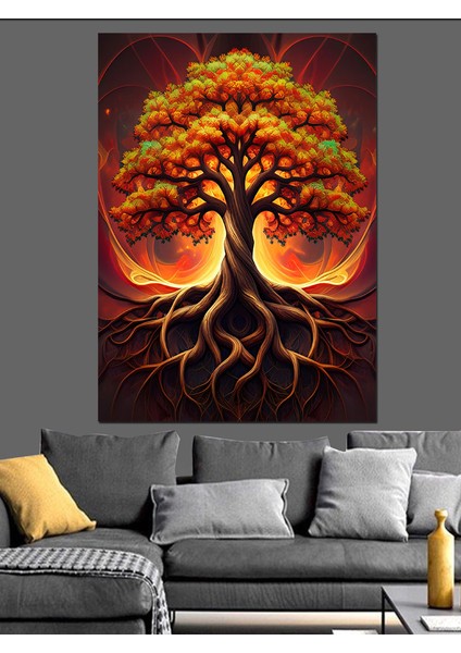 Büyülü Ağaç Sanatı Dekoratif Kanvas - Mdf Ahşap Tablo modelleri