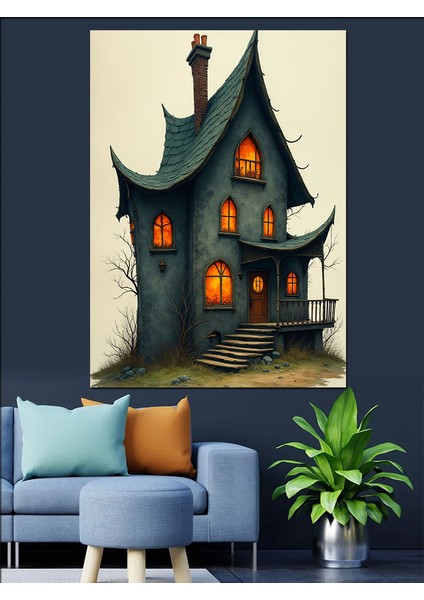 Perili Köşk Dekoratif Kanvas - Mdf Ahşap Tablo modelleri