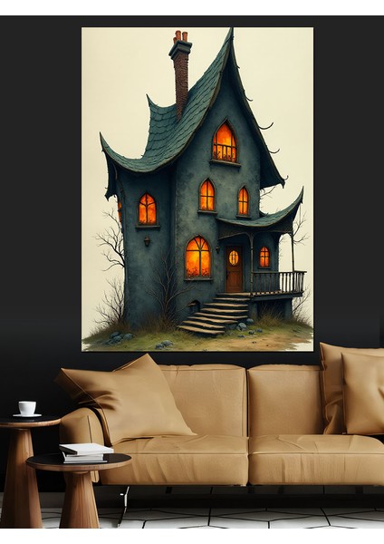 Perili Köşk Dekoratif Kanvas - Mdf Ahşap Tablo fırsatları