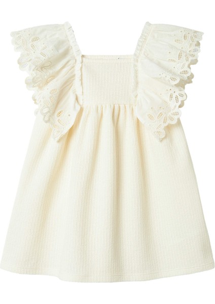 Nmffrıjo Ss Dress Bej Kız Çocuk Elbise
