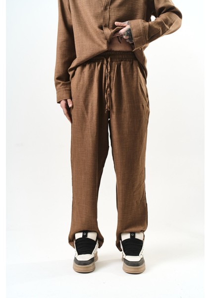 Erkek Sofia Baggy Pantolon Kahve