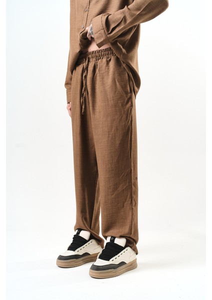 Erkek Sofia Baggy Pantolon Kahve