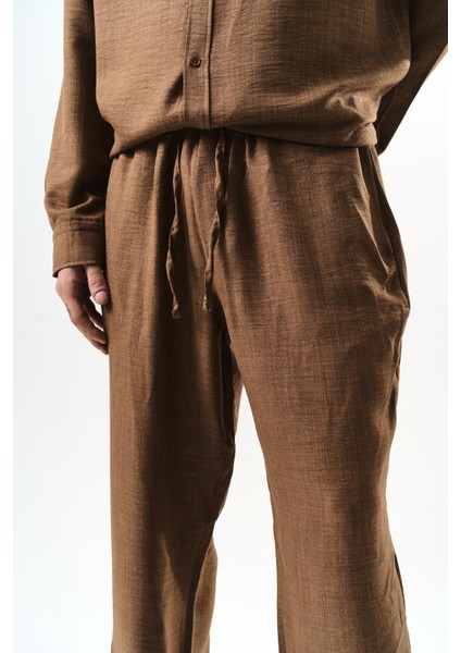 Erkek Sofia Baggy Pantolon Kahve