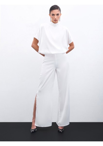 Yarasa Kol Salaş Bluz - Ekru fırsatları