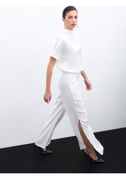 Yarasa Kol Salaş Bluz - Ekru indirimleri