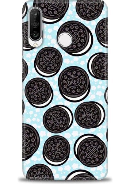 Huawei P30 Lite Kılıf Hd Baskılı - Oreo