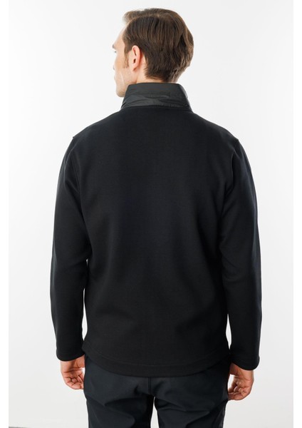 Erkek Önü Kapitone Eşofman Üstü Siyah fırsatları