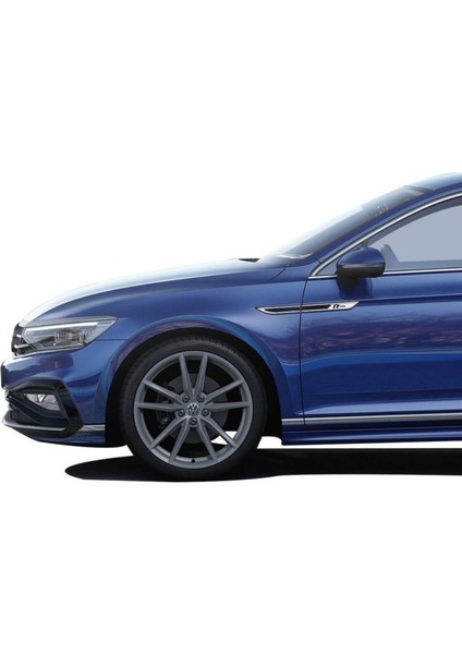Vw Passat B8 Çamurluk Çıtası - Krom+Plastik, Siyah, R-Line (4 Parça) | Sd (2015+)