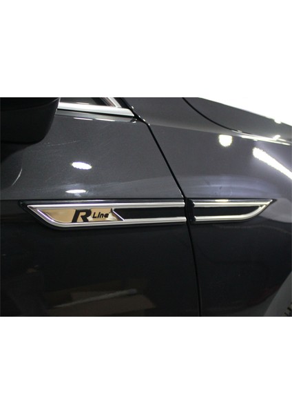 Vw Passat B8 Çamurluk Çıtası - Krom+Plastik, Siyah, R-Line (4 Parça) | Sd (2015+)