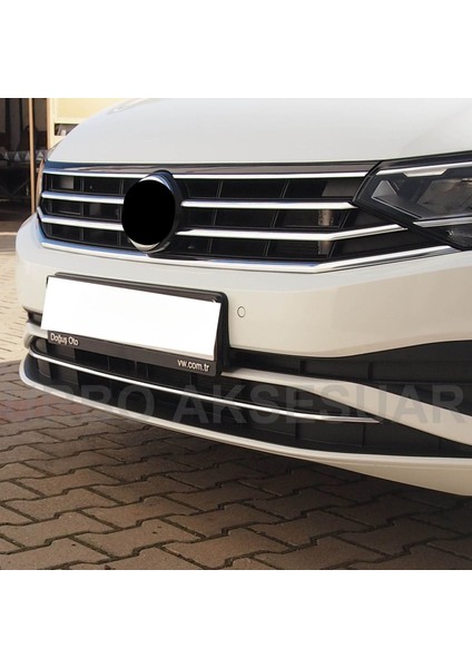 Vw Passat B8 Ön Tampon Çıtası - Krom (1 Parça) | Sd/sw (2019+)