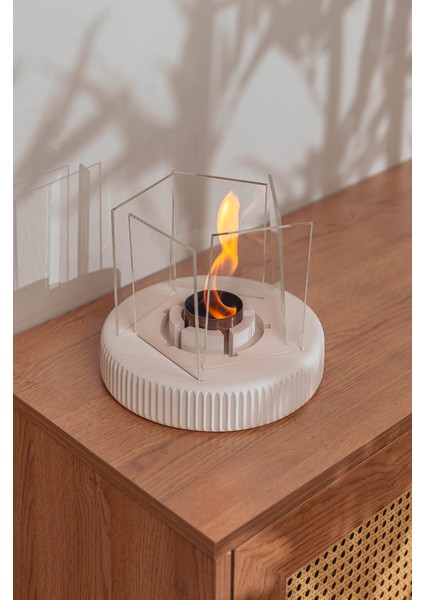 Twıst-Fire V.2 Beton Şömine + 1 Litre Tabart Fire Şömine Yakıtı
