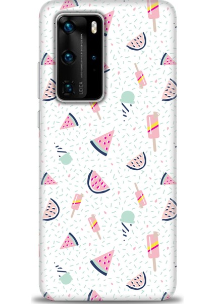 Huawei P40 Pro Kılıf Hd Baskılı - Dondurma ve Karpuz