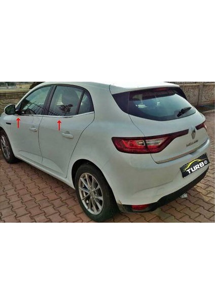 Renault Megane 4 Cam Çıtası Alt - Krom (6 Parça) | 2016 ve Sonrası, HB modelleri