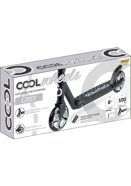 2 Tekerlekli Gri Renk Scooter - 8 Yaş + fiyatları