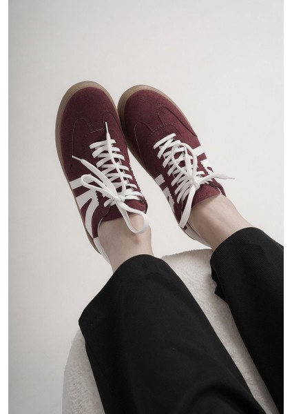 Elisa Kauçuk Taban Kadın Spor Ayakkabı Bordo fiyatları