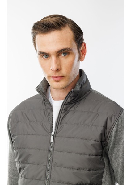 Erkek Önü Kapitone Eşofman Üstü Antra/melanj modelleri