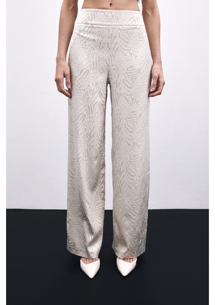 Zebra Desenli Pantolon - Bej fırsatları