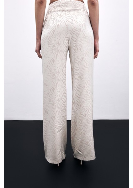 Zebra Desenli Pantolon - Bej indirimleri