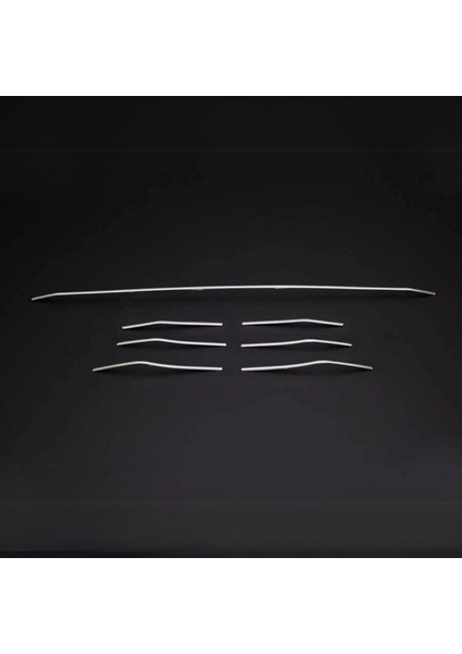Renault Megane 4 Ön Tampon Alt Çıta - Krom (7 Parça) | 2016-2020 Arası, HB/SD