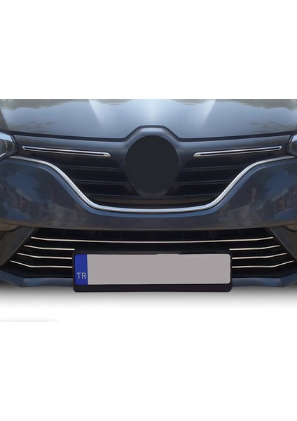 Renault Megane 4 Ön Tampon Alt Çıta - Krom (7 Parça) | 2016-2020 Arası, HB/SD fiyatları