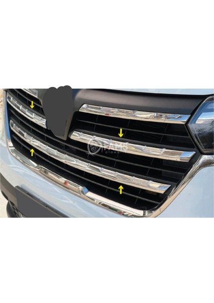 Renault Trafic Ön Panjur - Krom (3 Parça) | (2021-2024)