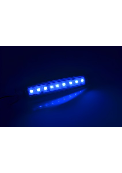 10 Adet Mavi Parmak Lamba 9 LED 12V 24V