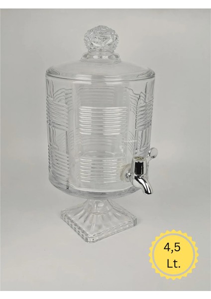 4,5 Litre Cam Sebil Ayaklı