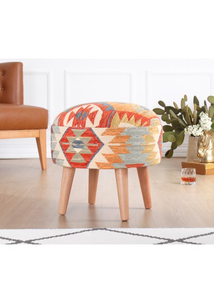 Sefian Kilim Puf - Rustik