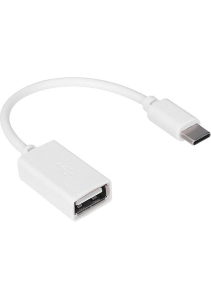 Beyaz USB Dişi To Type-C Erkek Otg Çevirici (4767)