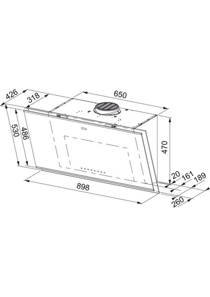 Mythos Pro Fmy 907 Bk/bk Davlumbaz