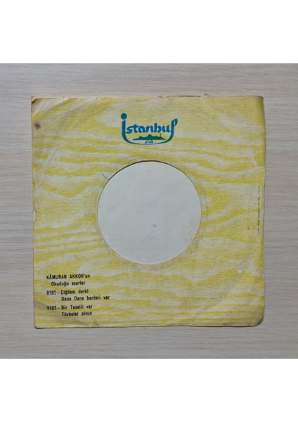- Bir Teselli Ver - Tövbeler Olsun - 1971 - Dönem Baskı Plak - 45LIK - Kırkbeşlik