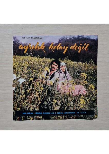 Ibrahim Tatlıses - Sabuha - Ayrılık Kolay Değil - 1979 - Dönem Baskı Plak - 45LIK - Kırkbeşlik